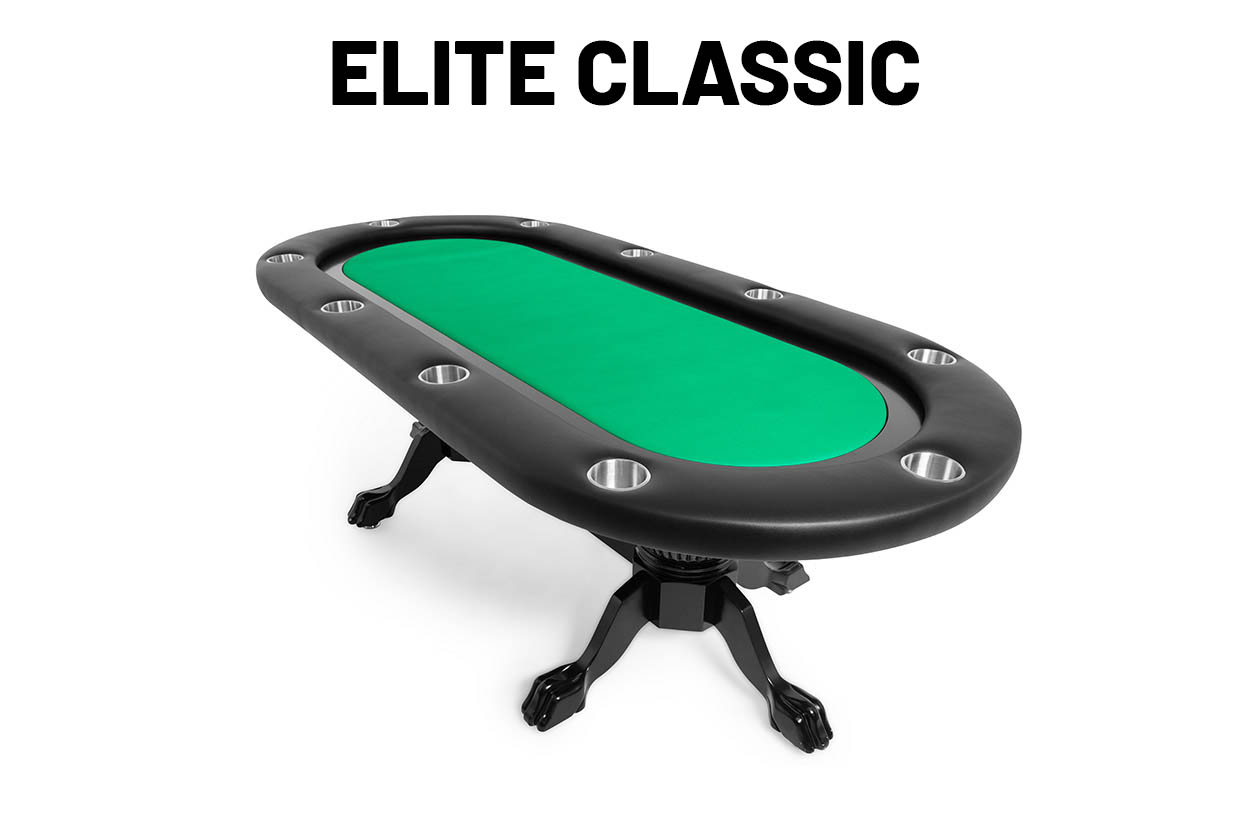 Elite Poker Table - Black - Version 2