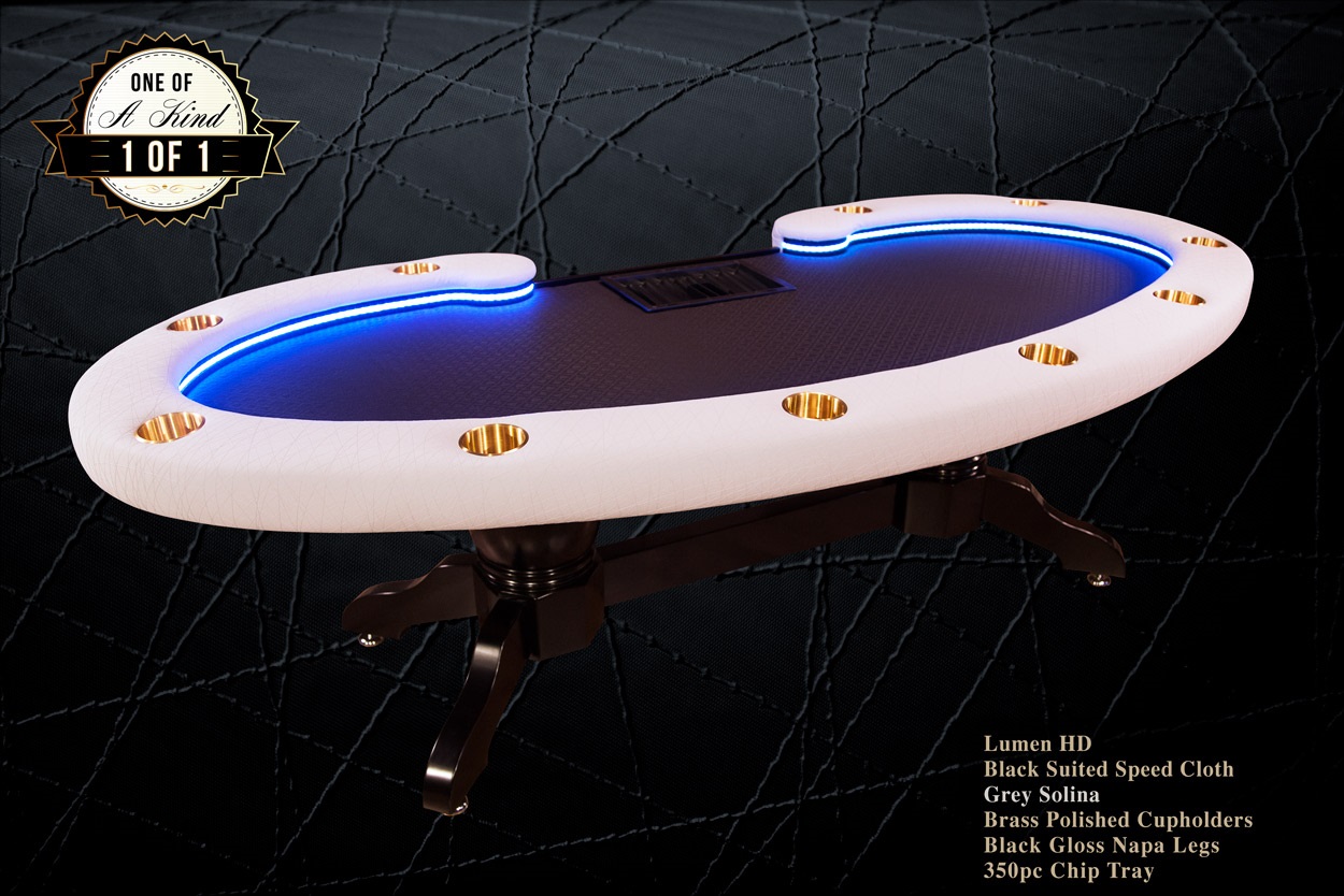 iShowroom Solina Grey Lumen HD Poker Table