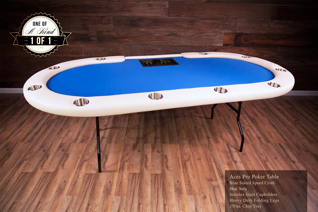 iShowroom Custom Aces Pro Sola Pearl Poker Table