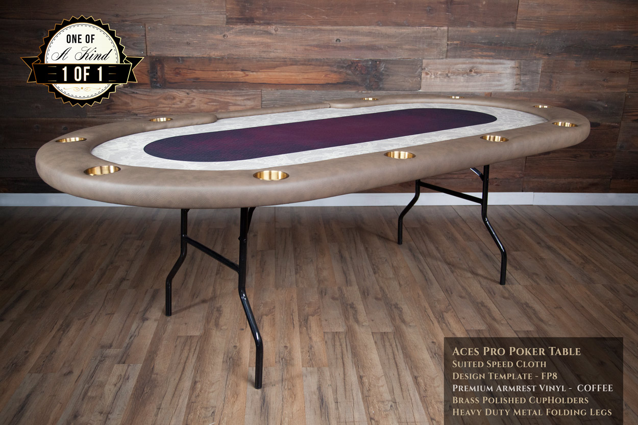 "In The Bluff" iShowroom Custom Aces Pro Tournament Poker Table