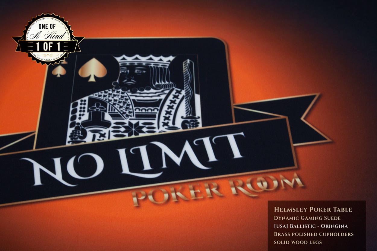 "King Me" iShowroom Custom Helmsley Poker Game Table w/ Dining Top (4)