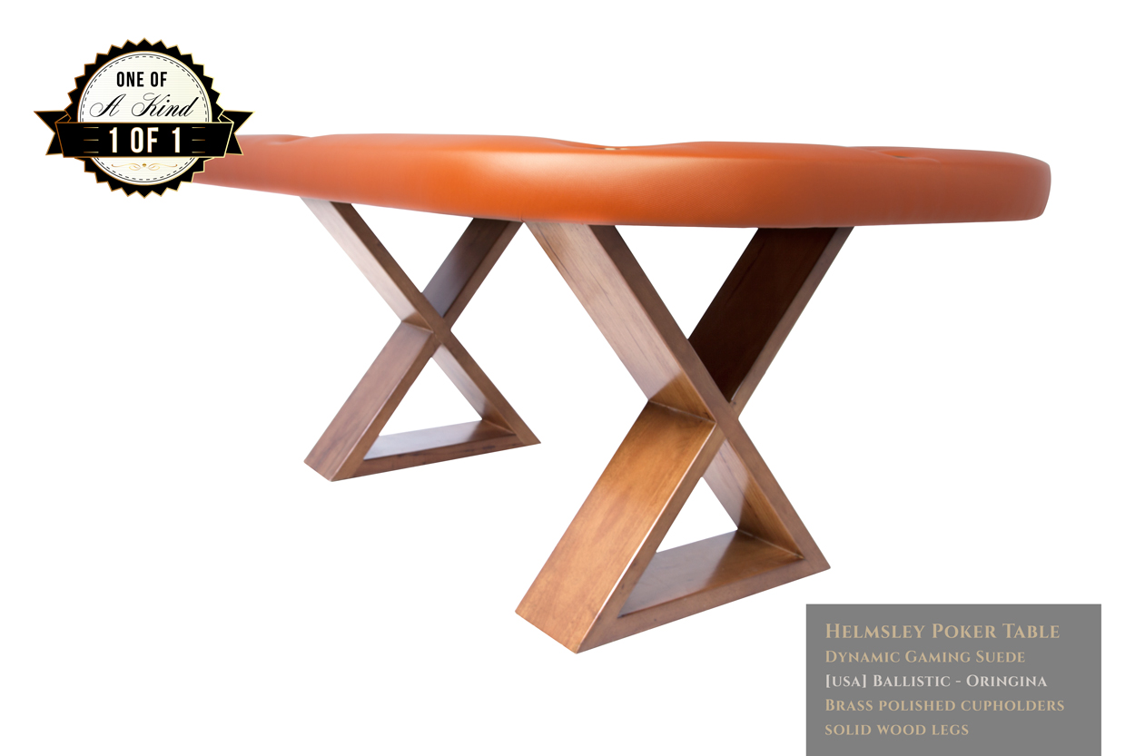 "King Me" iShowroom Custom Helmsley Poker Game Table w/ Dining Top (2)