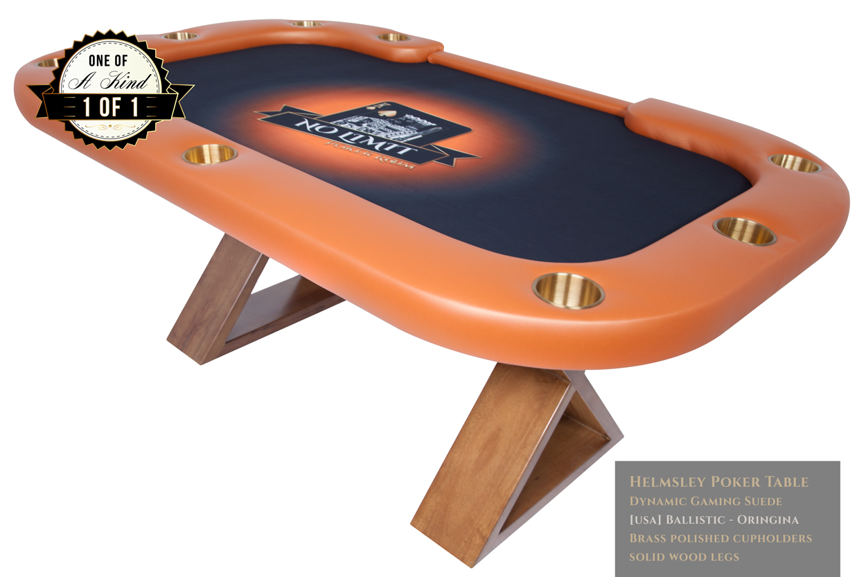 "King Me" iShowroom Custom Helmsley Poker Game Table w/ Dining Top (1)
