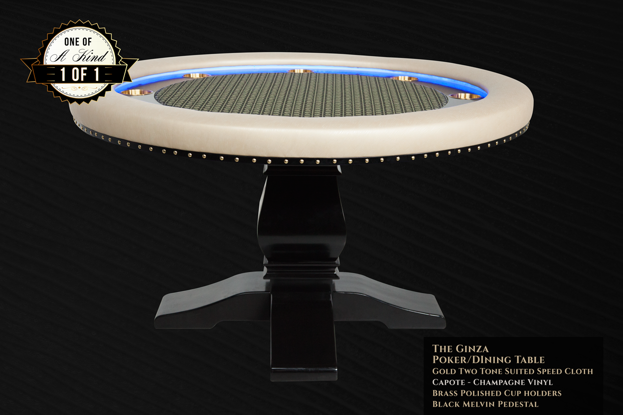 "Champagne Papi" iShowroom Custom Ginza LED Poker Game Table (1)
