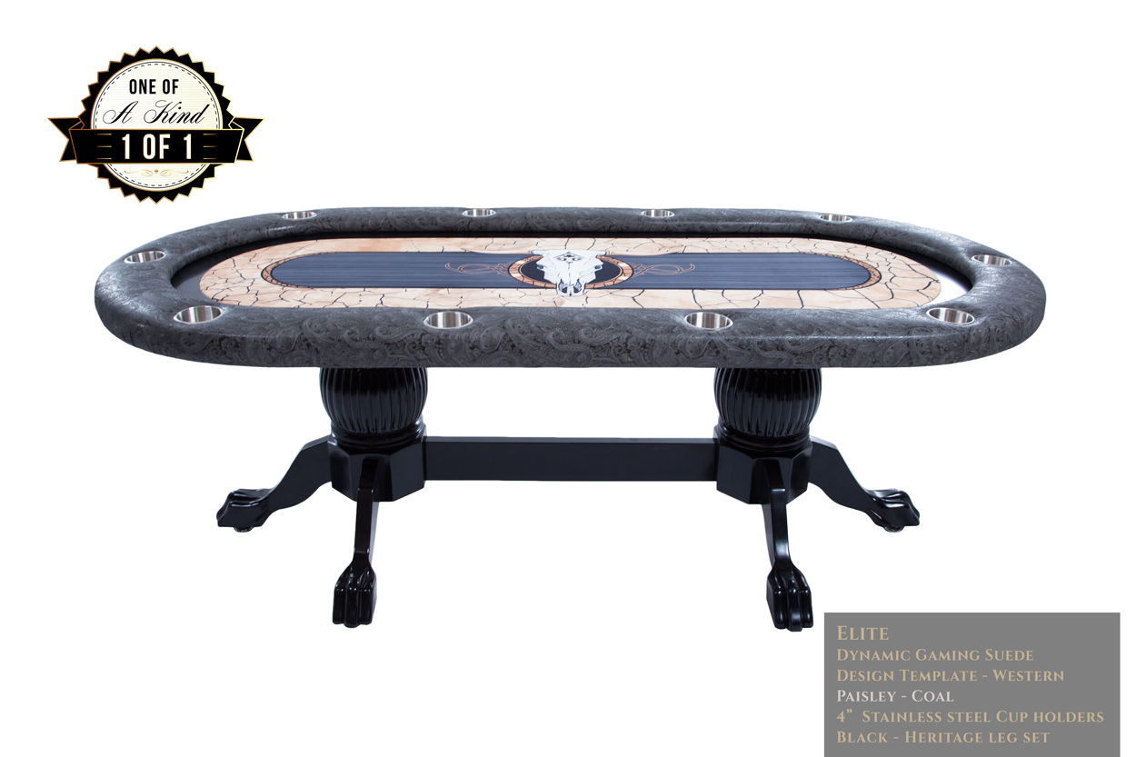 iShowroom Elite Western Paisley Poker Table
