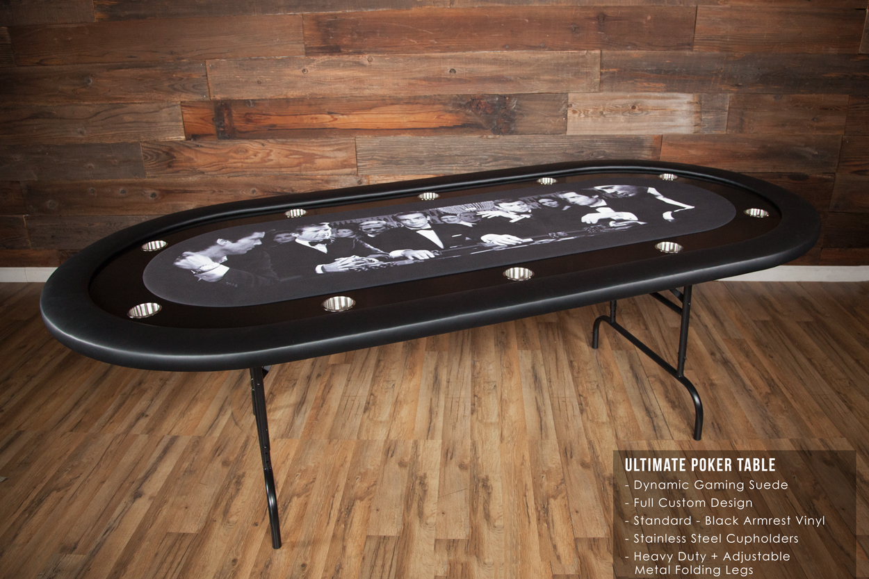 The Ultimate Poker Table with Black Racetrack