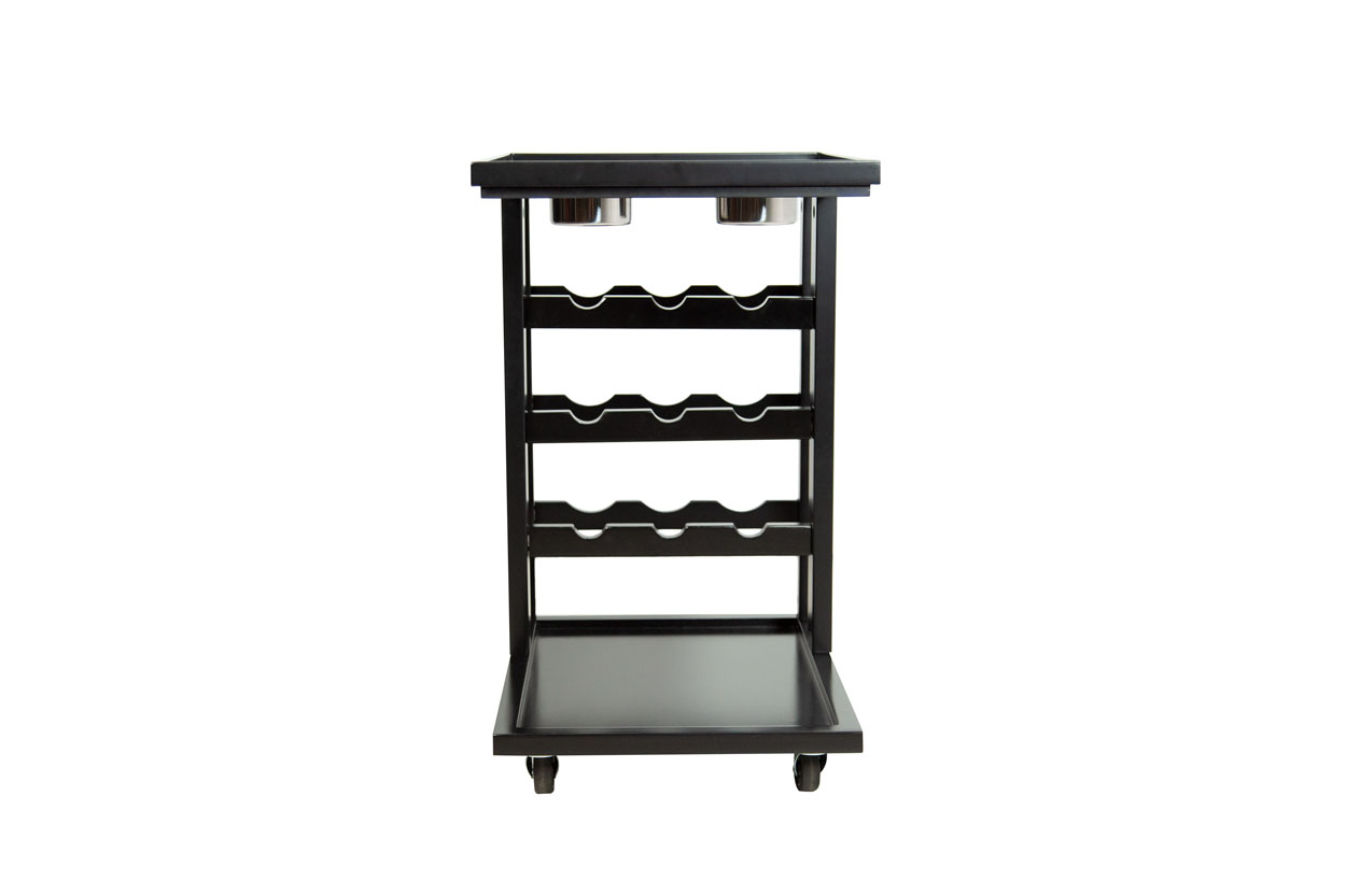 Beverage Cart In Black (2)