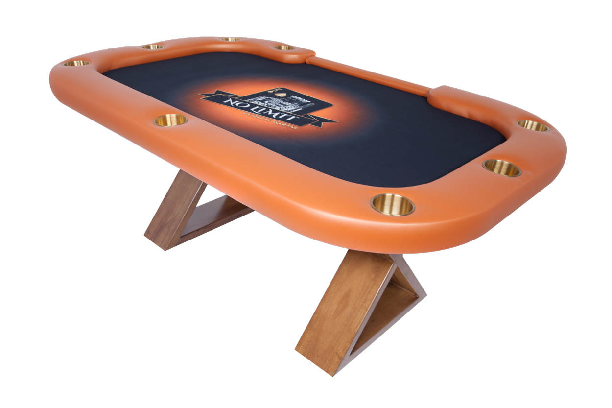 "King Me" iShowroom Custom Helmsley Poker Game Table w/ Dining Top