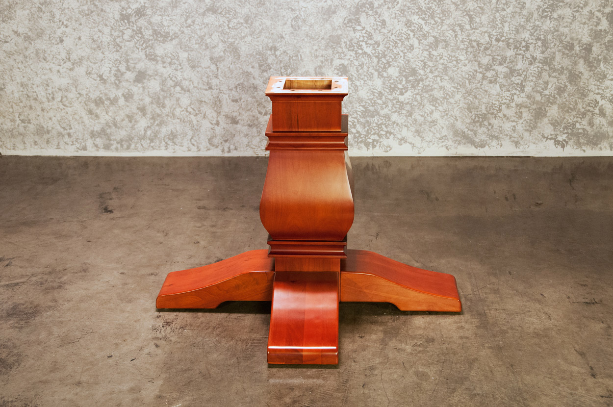 Melvin Pedestal Leg Upgrade-Mahogany (2)