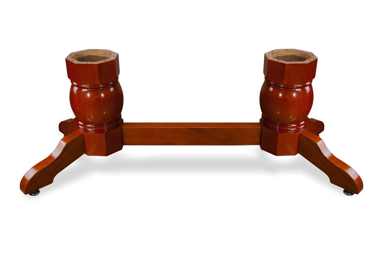 Napa Pedestal Leg Set with Beam-Mahogany