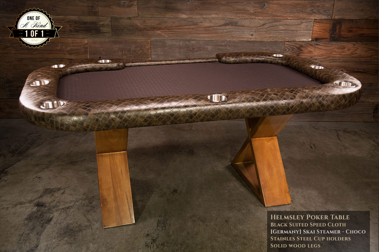 iShowroom Custom Khaki Steamer Helmsley Poker Table