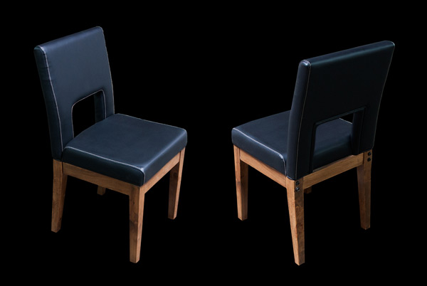 6 Rustic Walnut Helmsley Chairs Combo