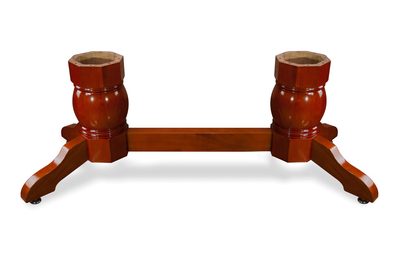 Napa Pedestal Leg Set with Beam-Mahogany