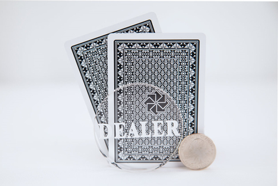 Clear Acrylic Dealer Button